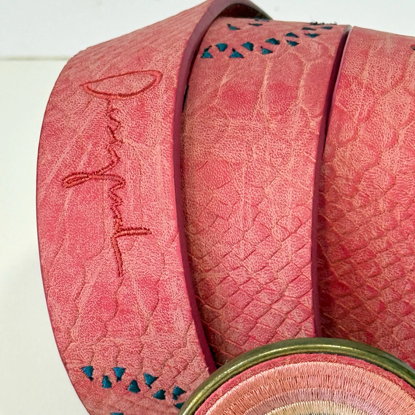Cinto Desigual pele rosa – photo 3